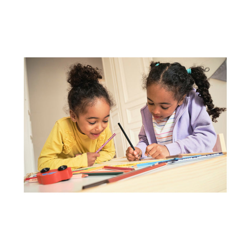 Creioane colorate Stabilo Trio® thick, 4.2 mm, 24 culori / set, etui carton