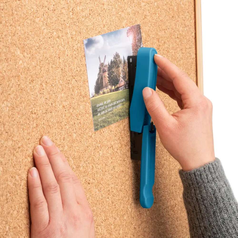 Capsator B 10 Professional ColorID 2.0, 15 coli, capse nr.10, adancime 4.5 cm, bright petrol