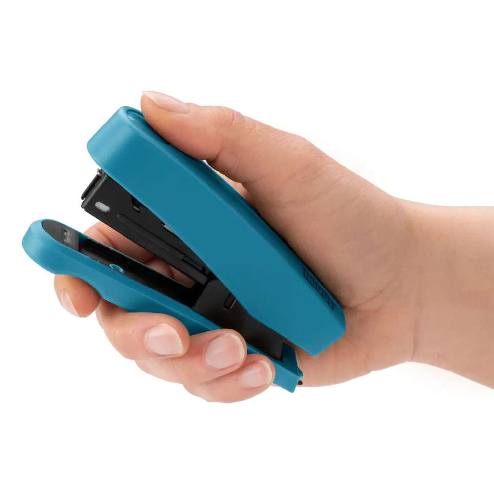 Capsator B 10 Professional ColorID 2.0, 15 coli, capse nr.10, adancime 4.5 cm, bright petrol