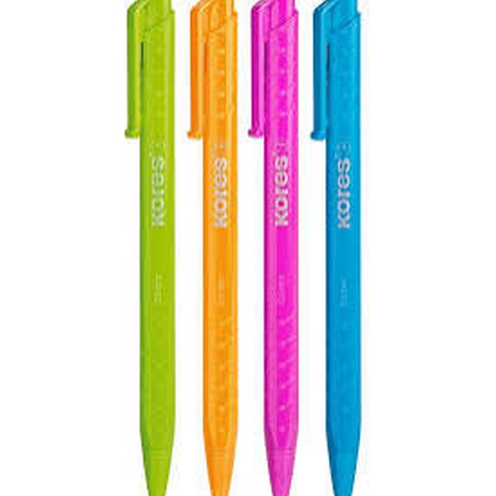 Creion mecanic Kores M1 Grafitos, 0.5 mm, culori asortate, portocaliu, turcoaz, roz, verde deschis