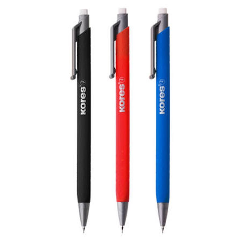 Creion mecanic Kores M2 Grafitos, 0.7 mm, culori asortate, negru,albastru, rosu