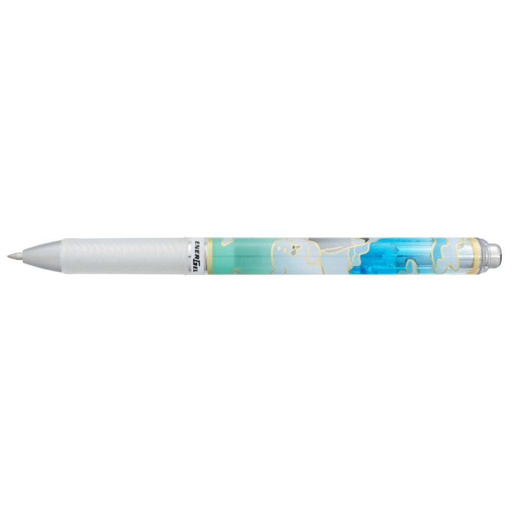 Roller cu gel Pentel EnerGel Marine, 0.7 mm, cu mecanism, albastru, Penguin-Seal