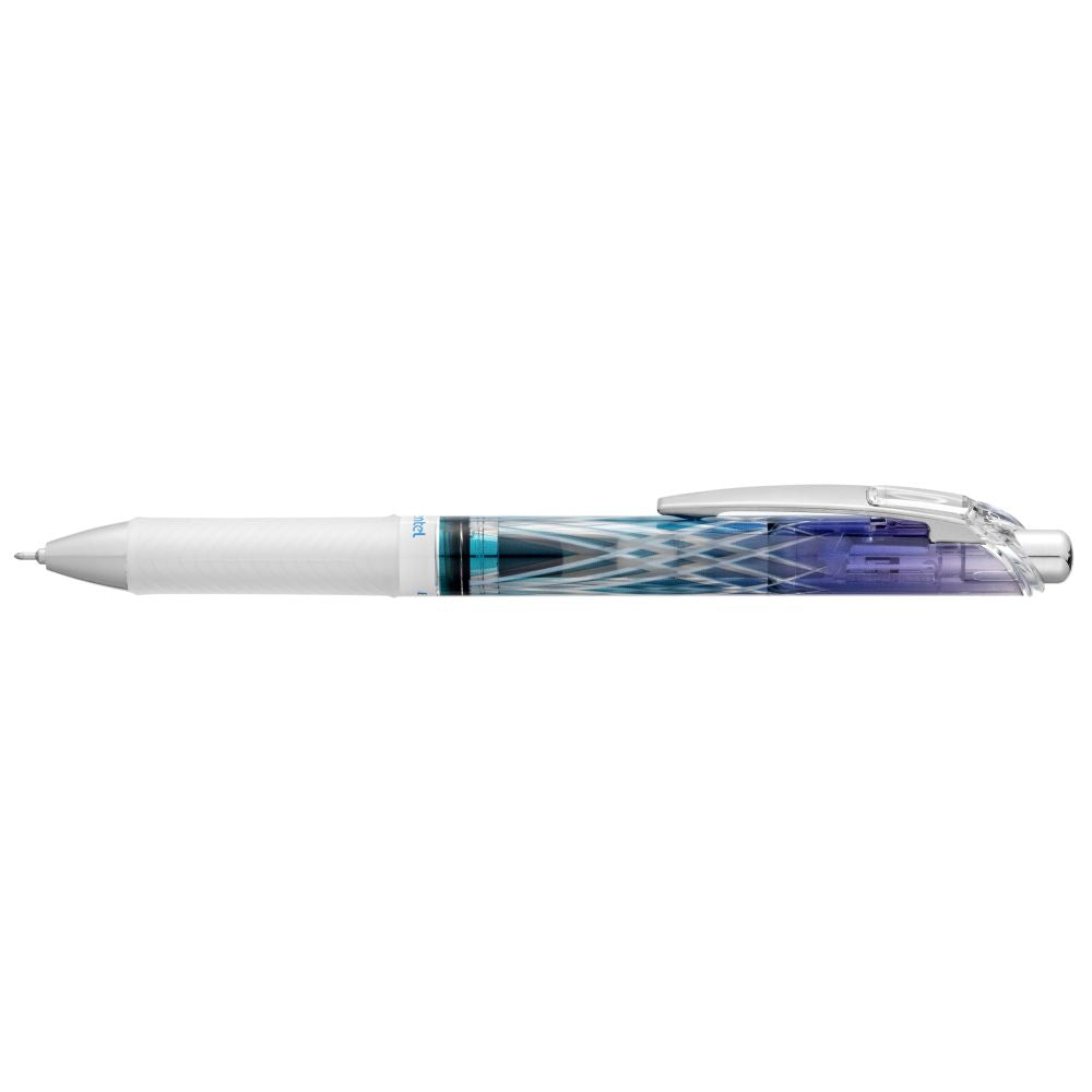 Roller cu gel Pentel EnerGel Kiriko, 0.5 mm, cu mecanism, albastru, Lattice