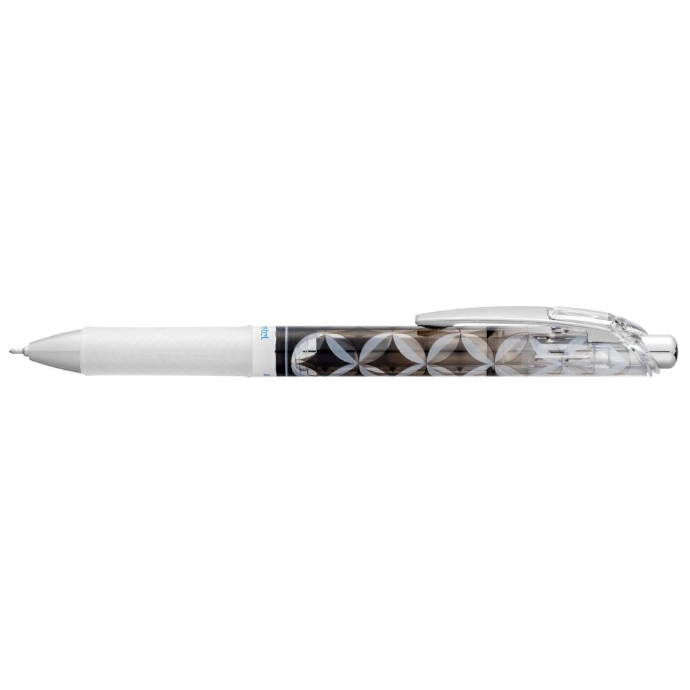 Roller cu gel Pentel EnerGel Kiriko, 0.5 mm, cu mecanism, albastru, Shippou