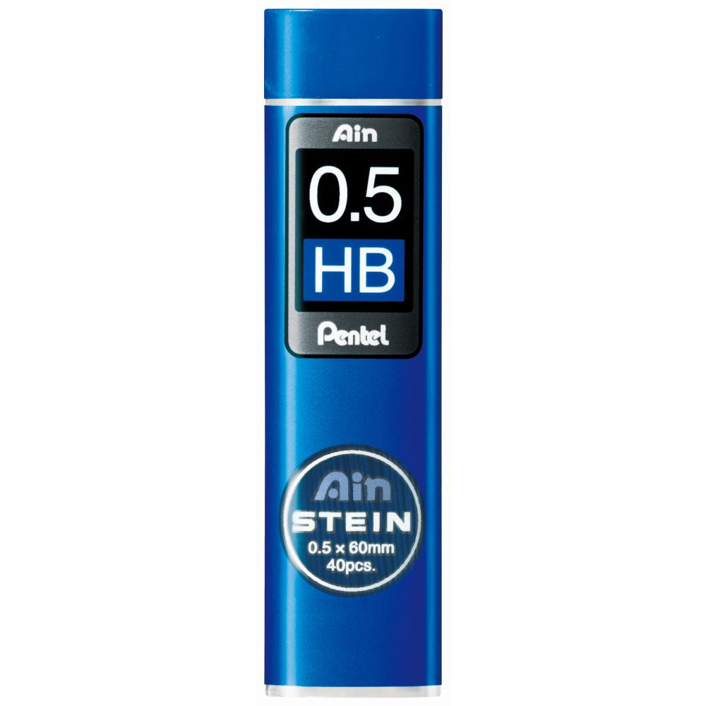Mine creion mecanic Pentel Ain Stein, 0.5 mm, HB, 40 bucati / set