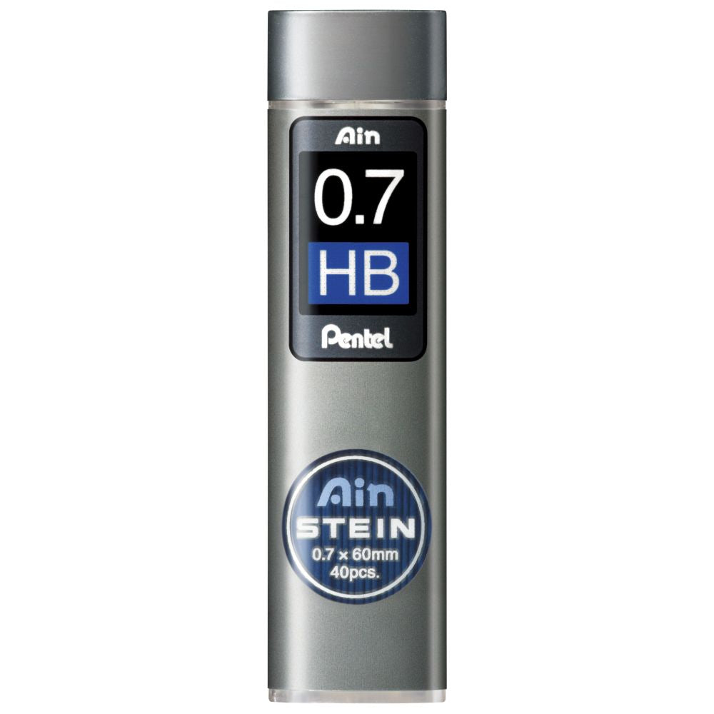 Mine creion mecanic Pentel Ain Stein, 0.7 mm, HB, 40 bucati / set