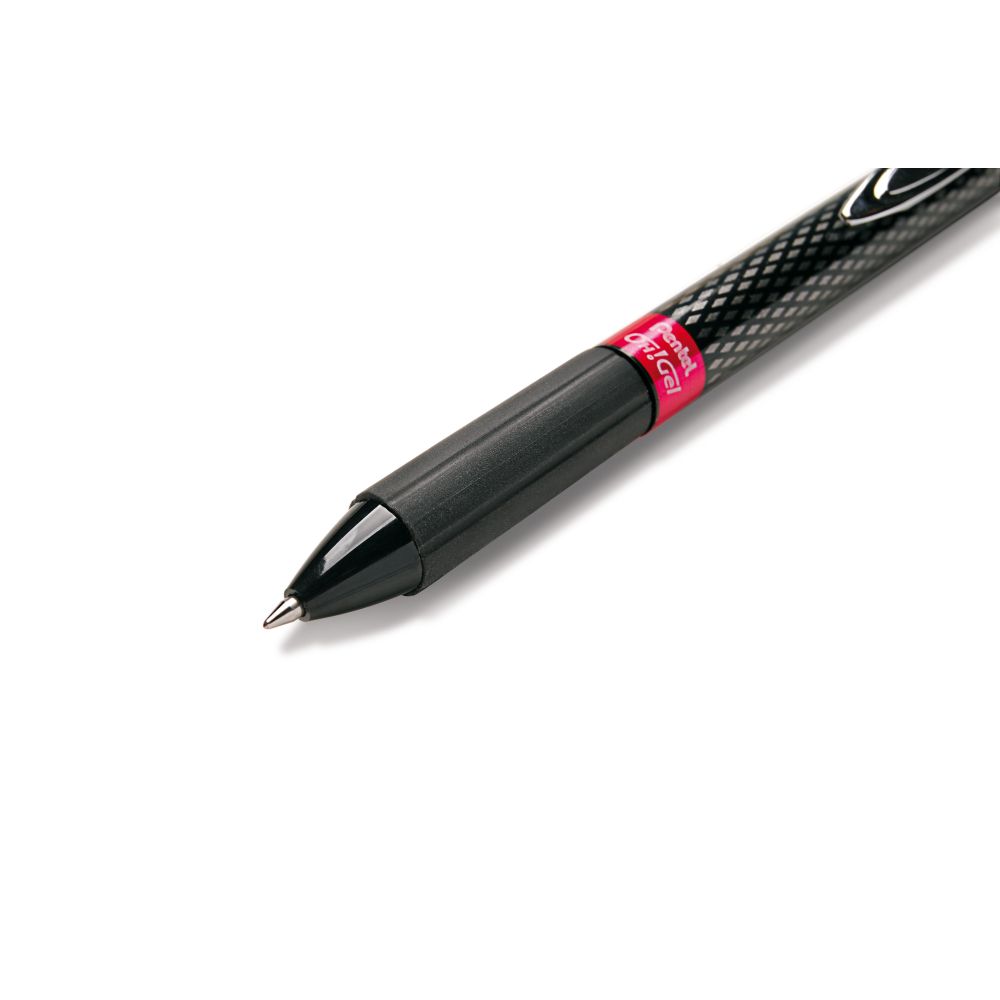 Roller cu gel Pentel OH!Gel, 0.7 mm, cu mecanism, rosu