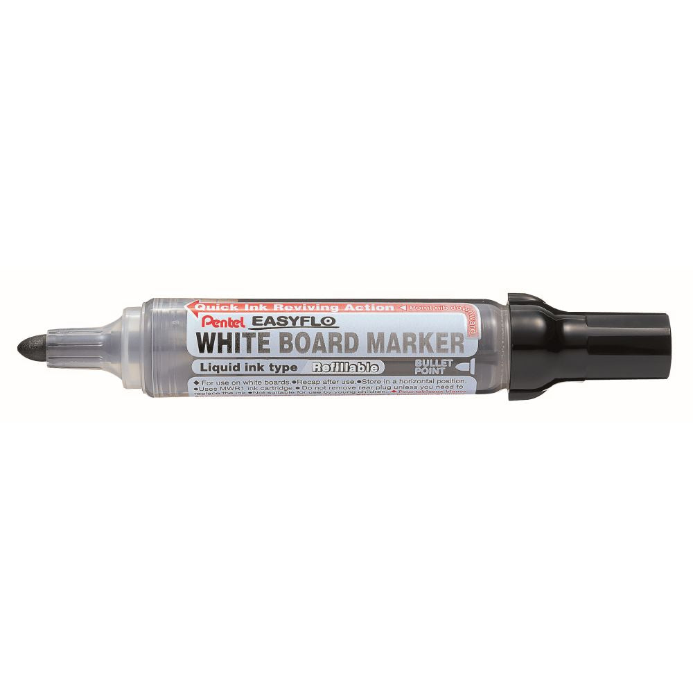 Marker pentru tabla Pentel EasyFlo MW50M, varf rotund, 6 mm, negru