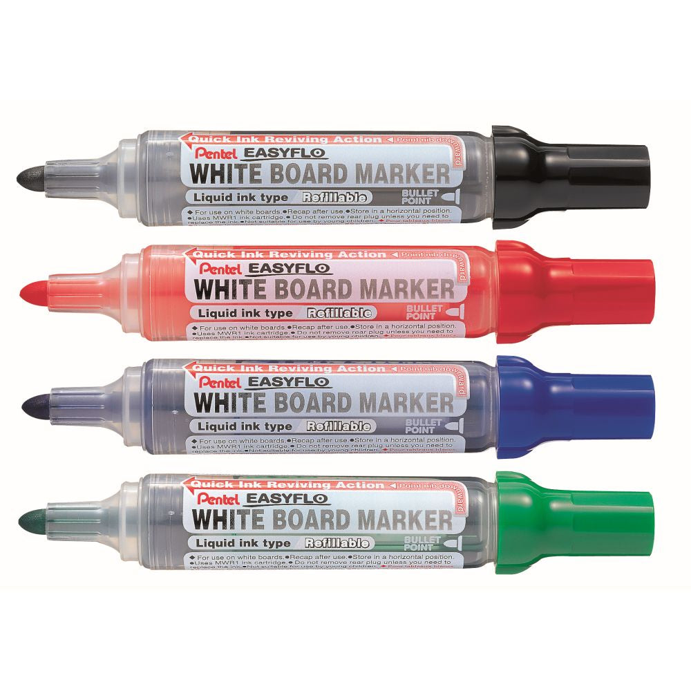 Marker pentru tabla Pentel EasyFlo MW50M, varf rotund, 6 mm, verde