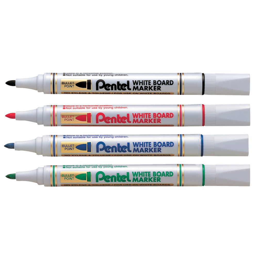 Marker pentru tabla Pentel MW85, varf rotund, 4.2 mm, negru