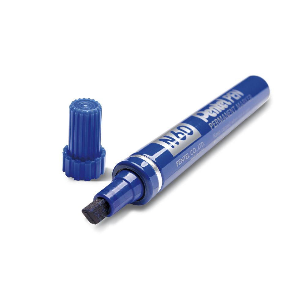 Marker permanent Pentel Pen N50, varf rotund, 4.3 mm, albastru