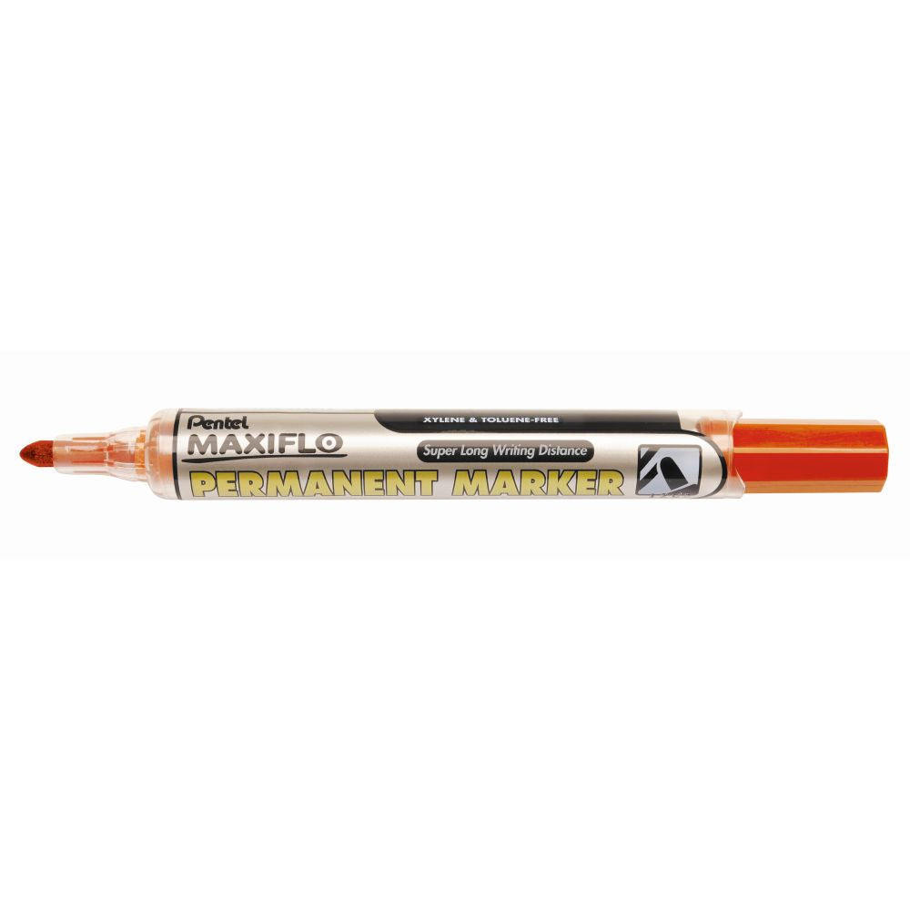 Marker permanent Pentel Maxiflo NLF50, varf rotund, 4.5 mm, rosu