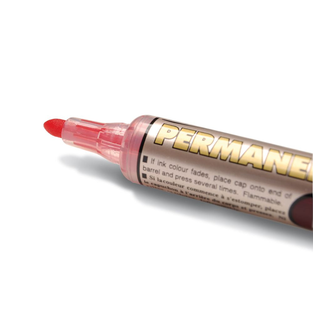 Marker permanent Pentel Maxiflo NLF50, varf rotund, 4.5 mm, rosu