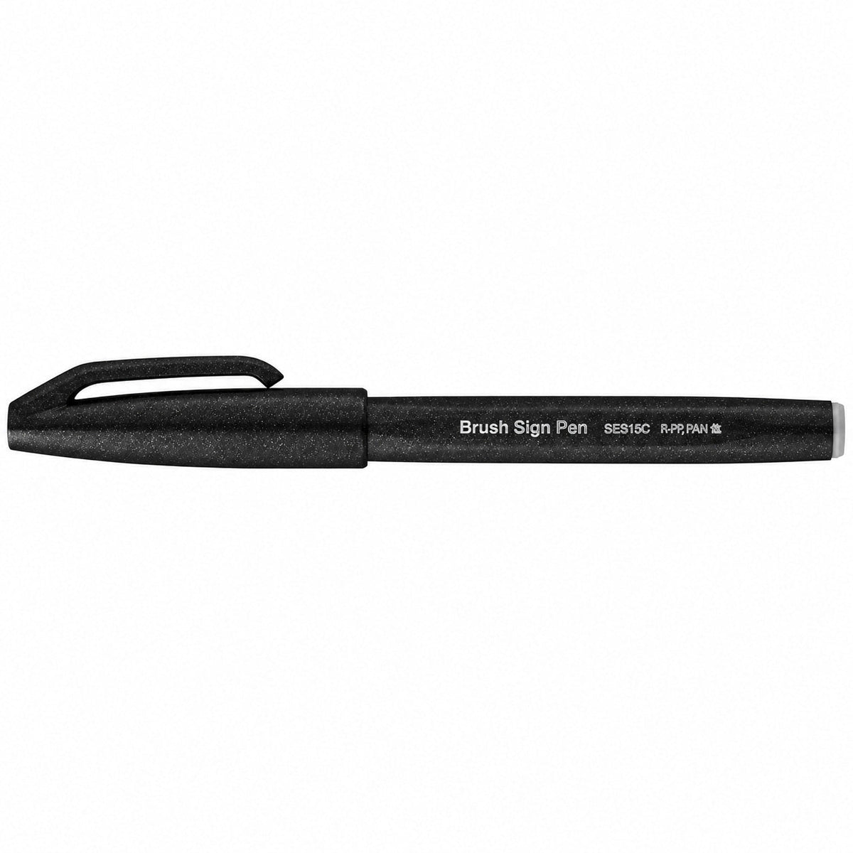 Carioca Pentel Brush Sign Pen, varf flexibil, neagra