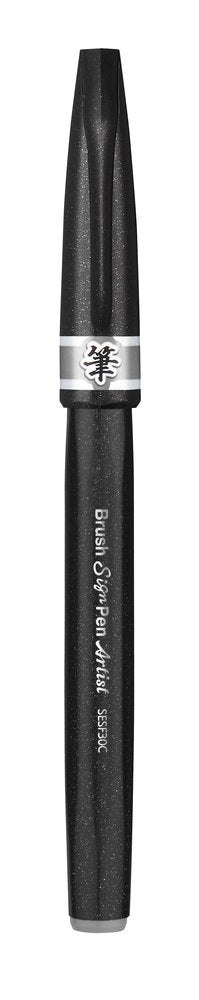 Pensula Pentel Brush Sing Pen Artist SESF30C, ultra fina, gri