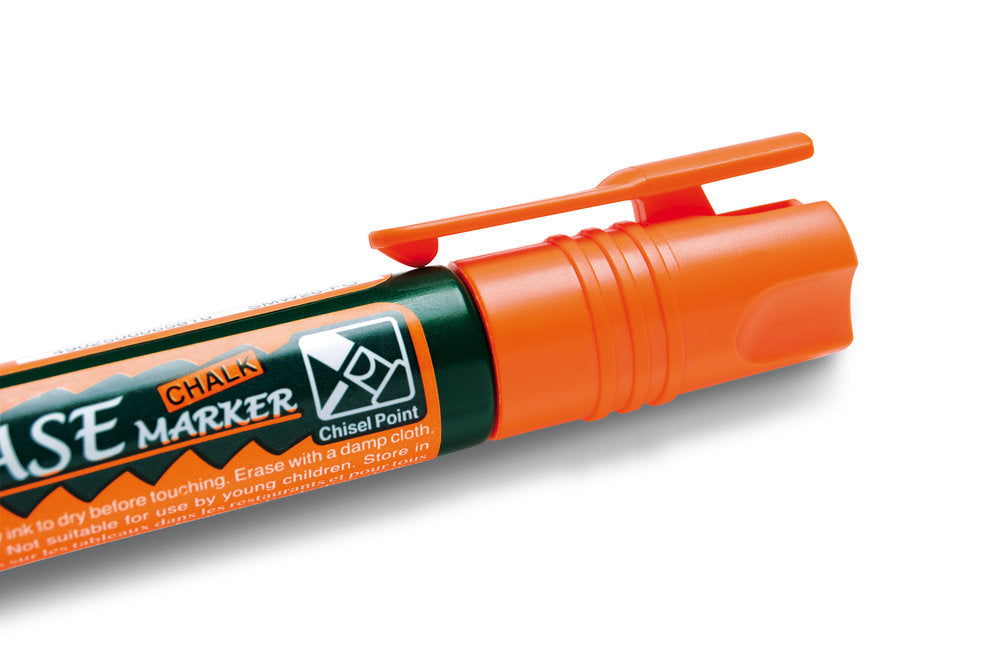 Creta lichida Pentel SMW26, varf tesit, 2 - 4 mm, portocaliu
