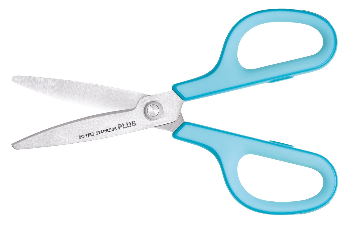 Foarfeca Plus Smart, 17.5 x 5.6 cm, din otel inoxidabil, bleu