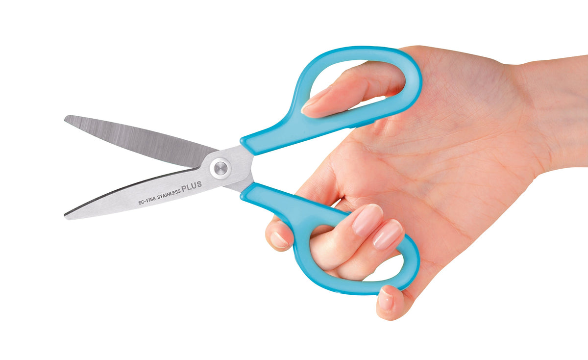 Foarfeca Plus Smart, 17.5 x 5.6 cm, din otel inoxidabil, bleu