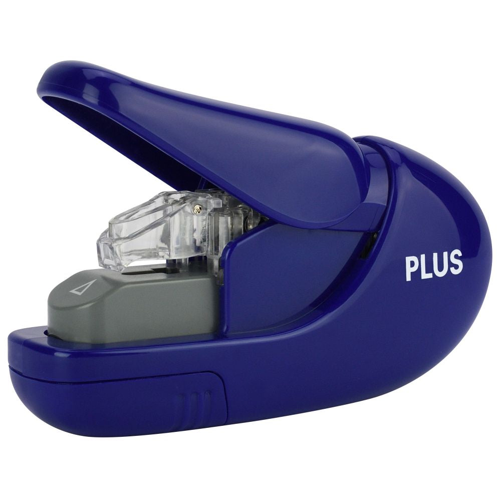 Capsator fara capse Plus SL-106, capacitate 5 coli, albastru