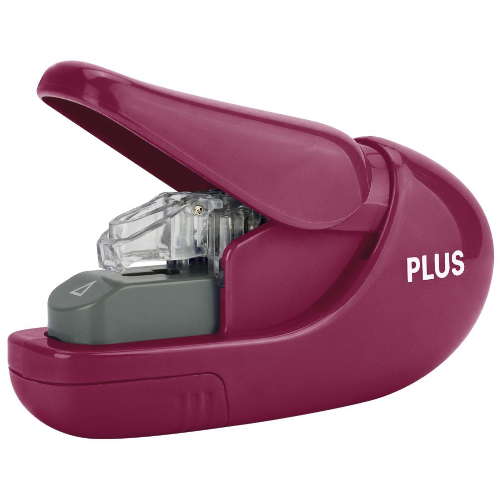 Capsator fara capse Plus SL-106, capacitate 5 coli, visiniu