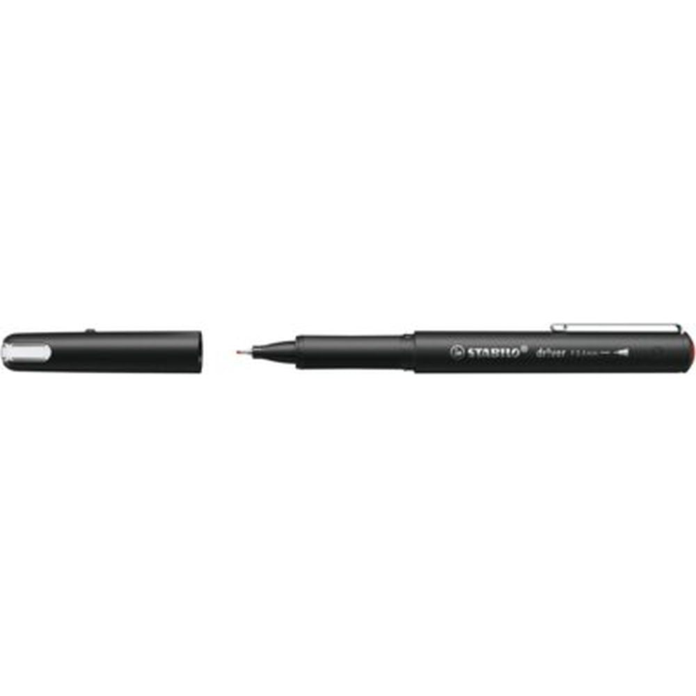 Fineliner Stabilo dr!ver, 0.4 mm, F, rosu