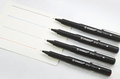 Fineliner Stabilo dr!ver, 0.4 mm, F, rosu