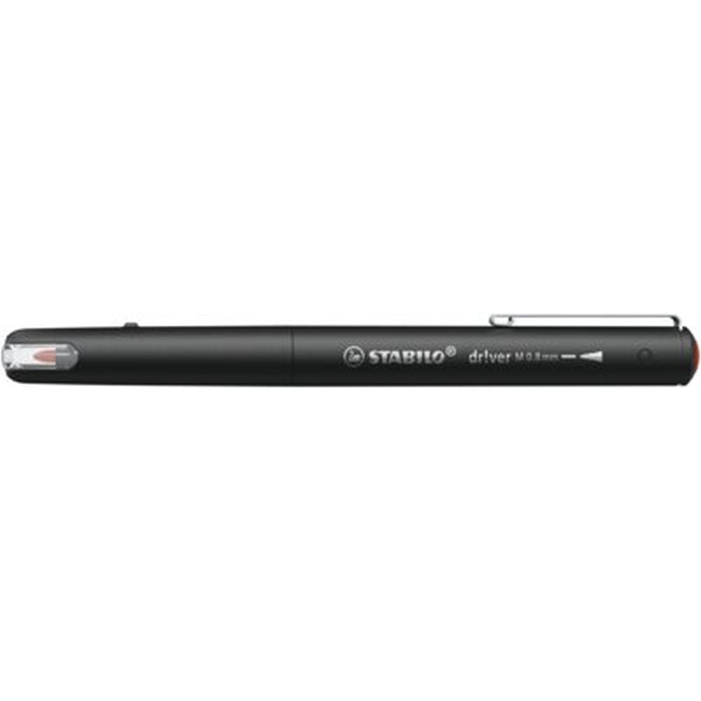 Marker Stabilo dr!ver, 0.8 mm, M, rosu