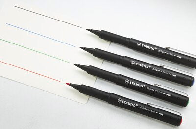 Marker Stabilo dr!ver, 0.8 mm, M, rosu