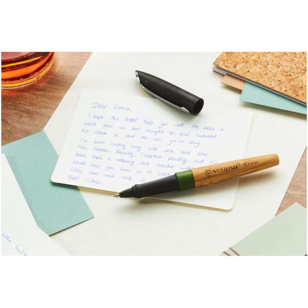 Pix Stabilo Grow, 0.5 mm, M, materiale eco, moss green/oak