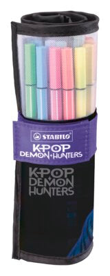 Carioca Stabilo Pen 68 K-Pop Demon Hunters, 1 mm, 25 bucati / rollerset