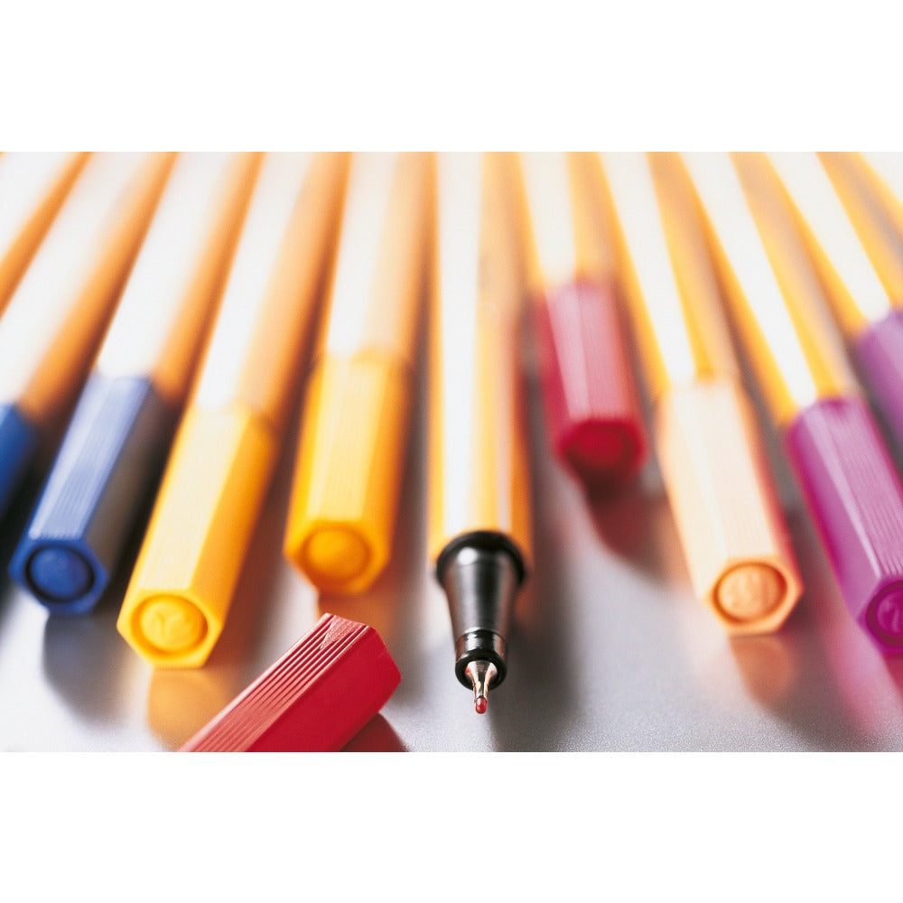 Fineliner Stabilo Point 88 Pastellove, 0.4 mm, 12 culori / set, etui carton