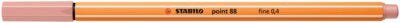 Fineliner Stabilo Point 88, 0.4 mm, roz pudra