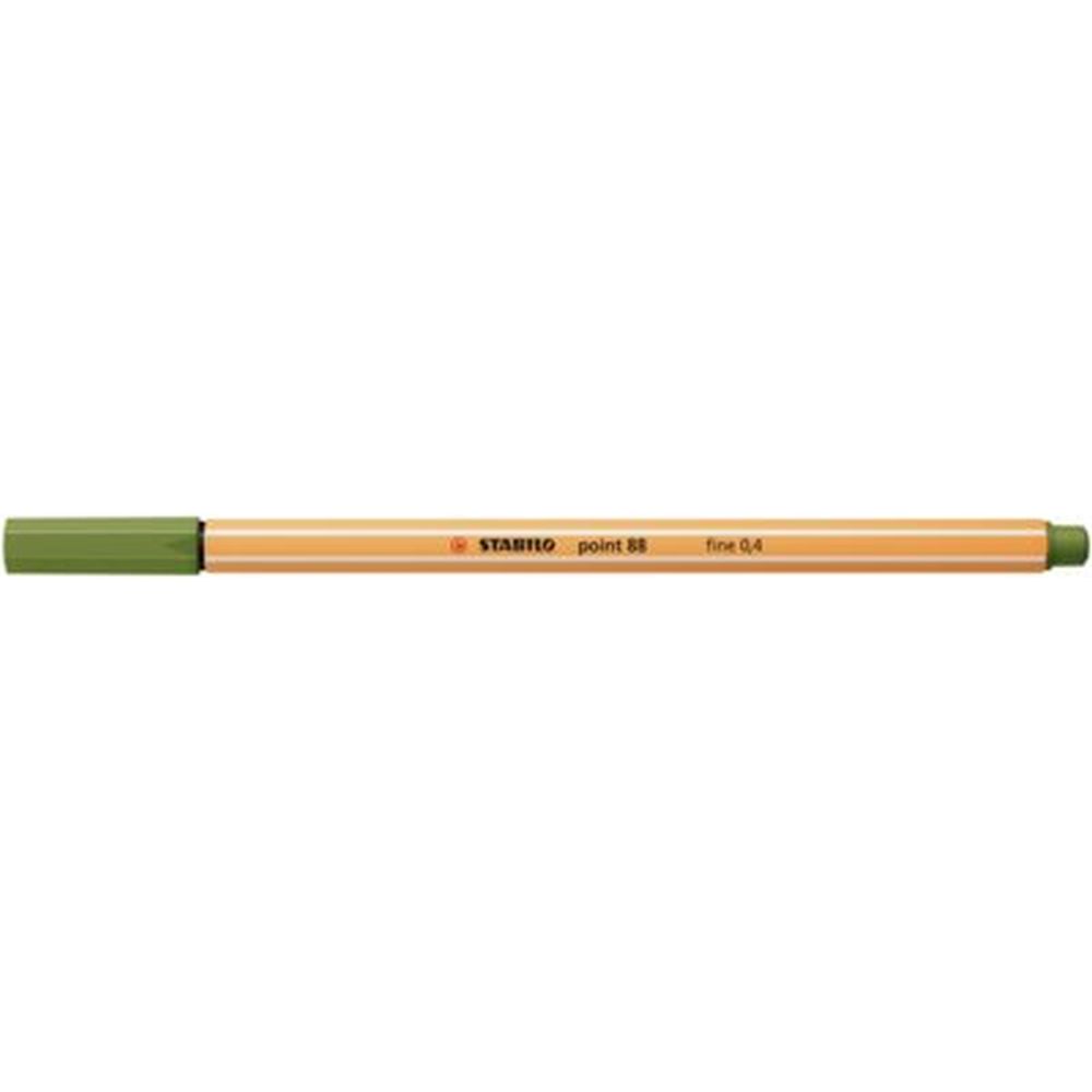 Fineliner Stabilo Point 88, 0.4 mm, verde muschi de padure