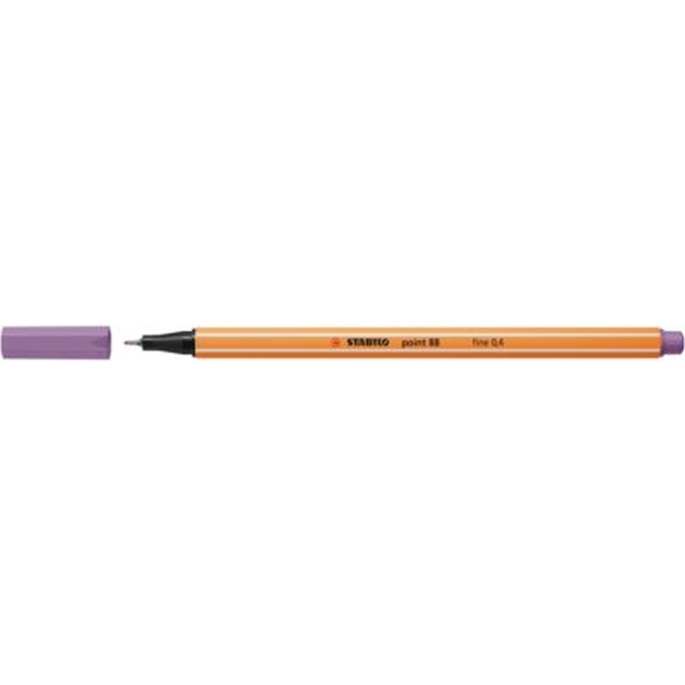 Fineliner Stabilo Point 88, 0.4 mm, gri violet