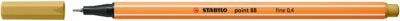 Fineliner Stabilo Point 88, 0.4 mm, verde kaki