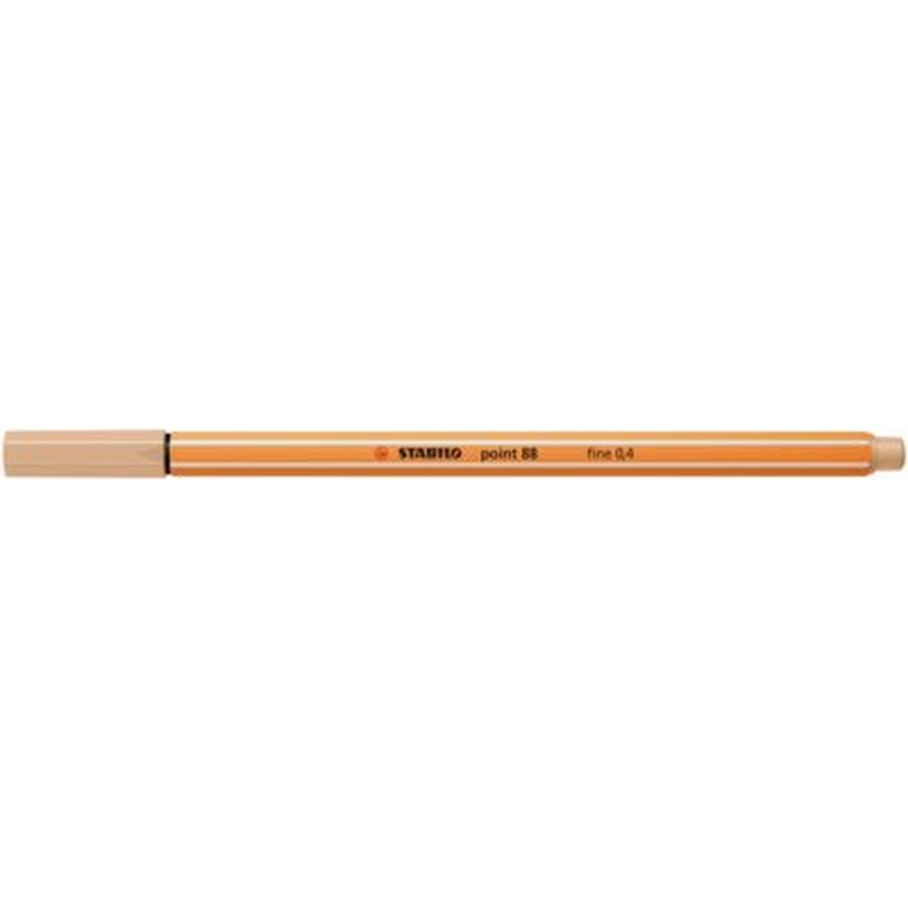 Fineliner Stabilo Point 88, 0.4 mm, maro deschis beige