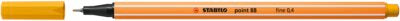 Fineliner Stabilo Point 88, 0.4 mm, maro curry