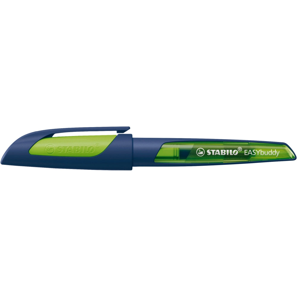 Stilou Stabilo EASYbirdy Twilight Sky, M, steelblue / lime, 1 rezerva, blister