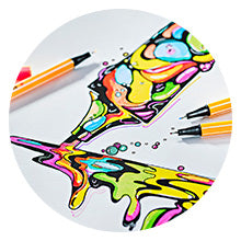 Stabilo Point 88 x 18 culori, Pen 68 x 18 culori, 36 bucati / set, etui carton Arty