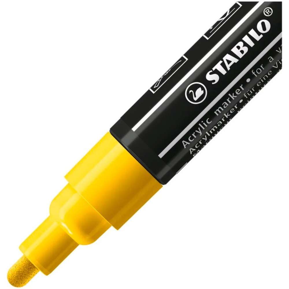 Marker acrilic Stabilo Free Acrylic T300, galben