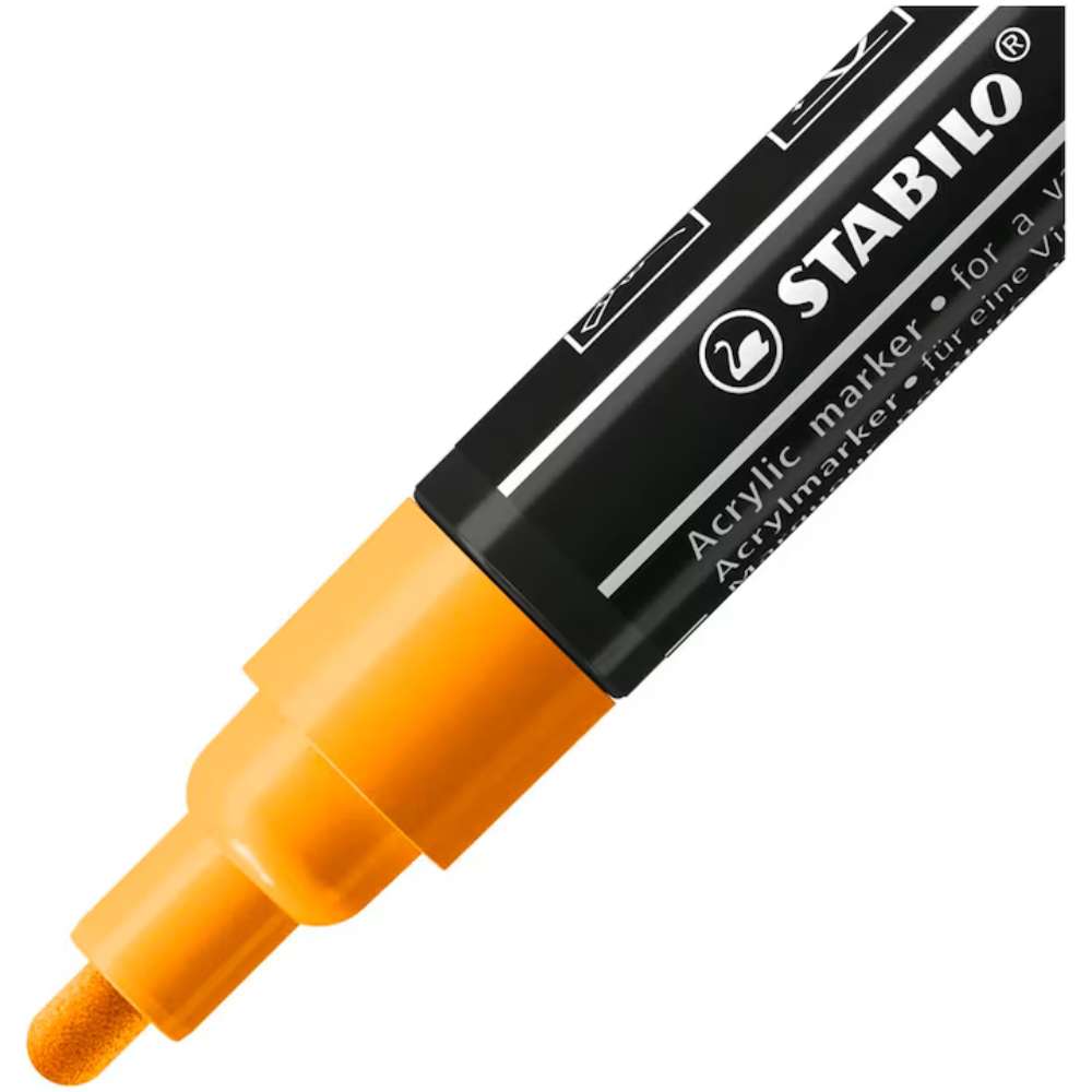 Marker acrilic Stabilo Free Acrylic T300, portocaliu