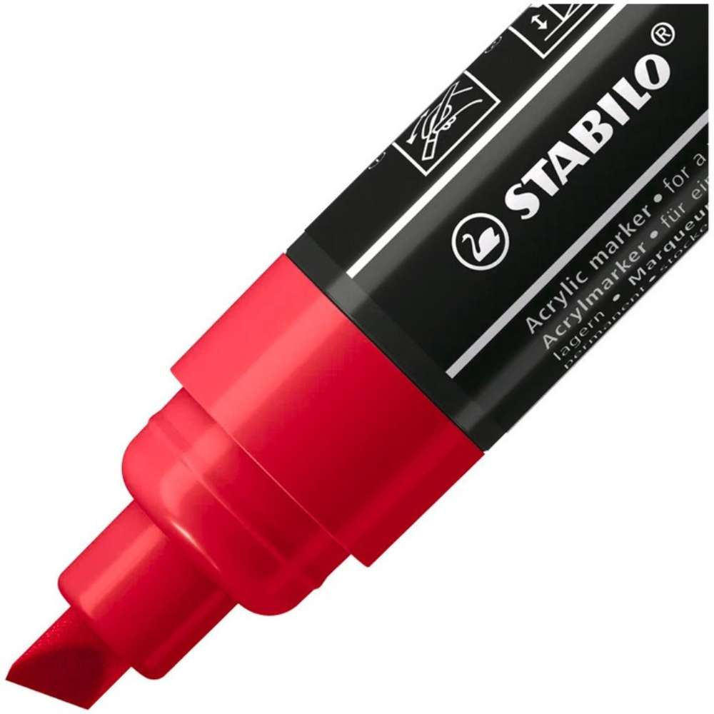 Marker acrilic Stabilo Free Acrylic T800, carmine