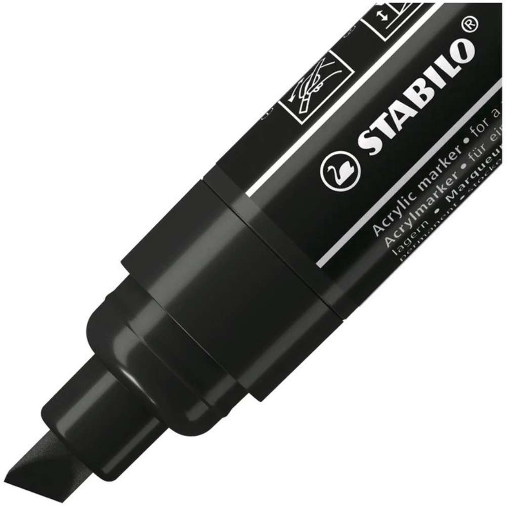 Marker acrilic Stabilo Free Acrylic T800, negru