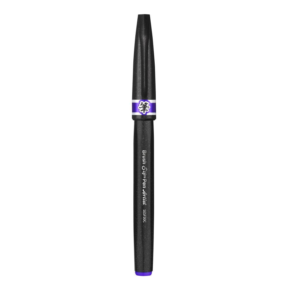 Pensula Pentel Brush Sing Pen Artist SESF30C, ultra fina, violet