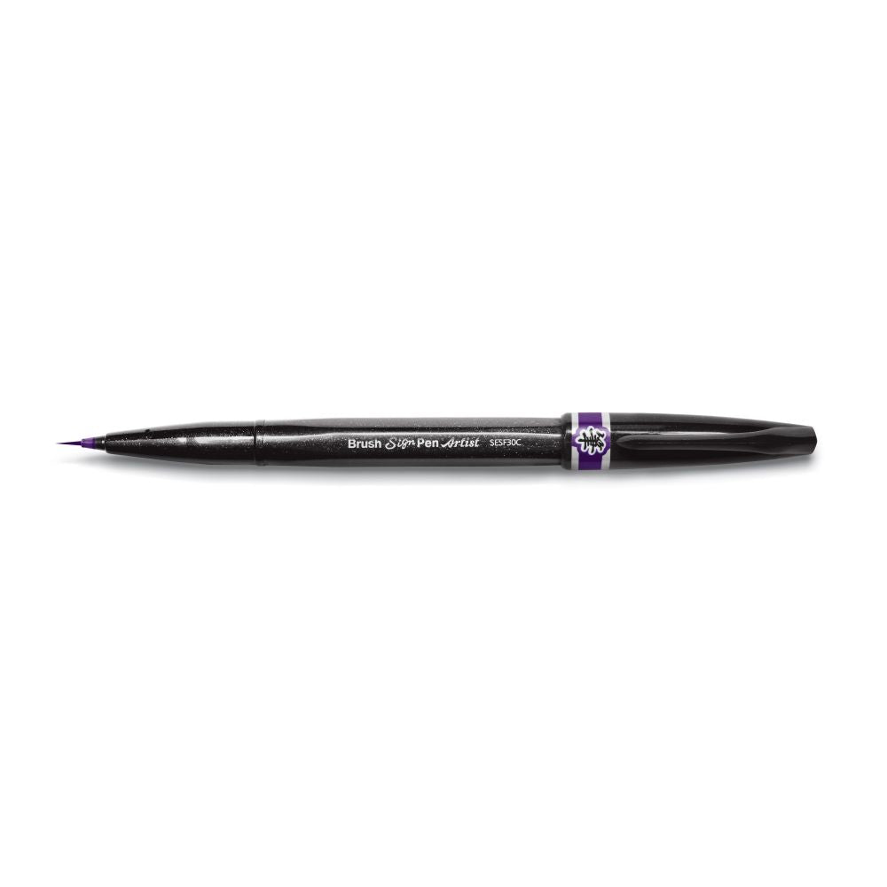 Pensula Pentel Brush Sing Pen Artist SESF30C, ultra fina, violet