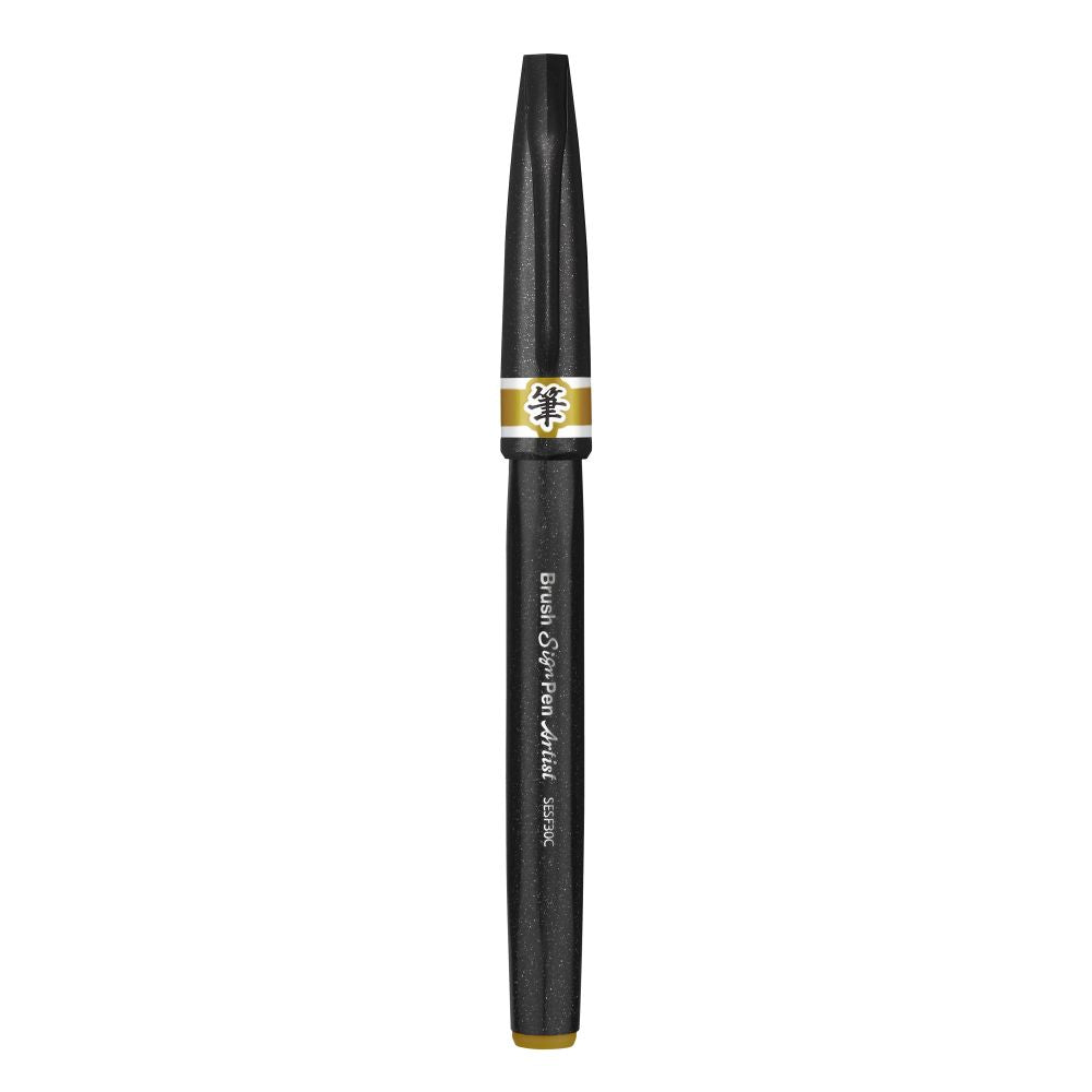 Pensula Pentel Brush Sing Pen Artist SESF30C, ultra fina, ocru
