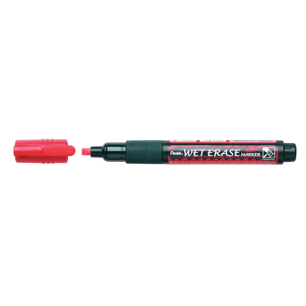 Creta lichida Pentel SMW26, varf tesit, 2 - 4 mm, rosu