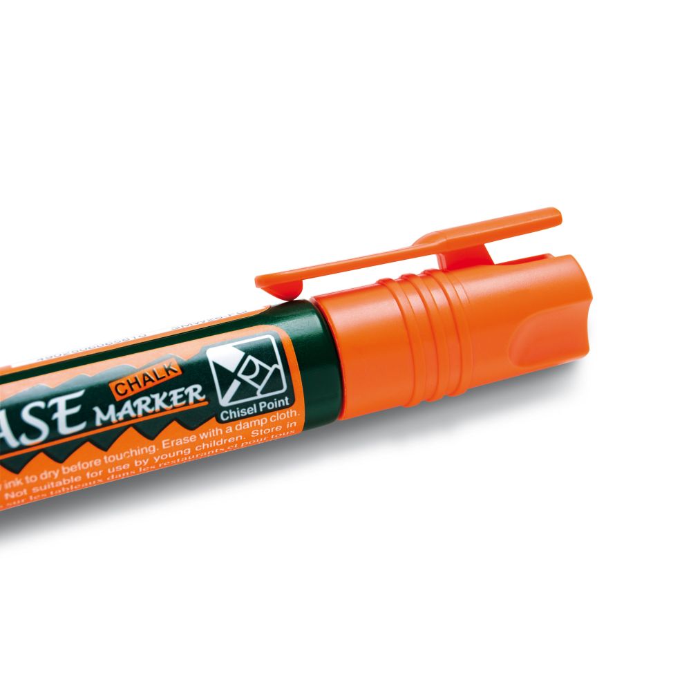 Creta lichida Pentel SMW26, varf tesit, 2 - 4 mm, portocaliu
