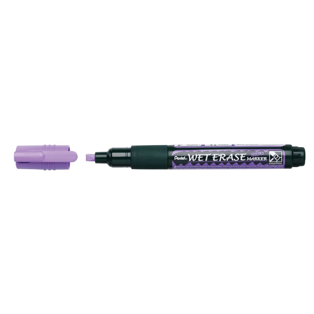Creta lichida Pentel SMW26, varf tesit, 2 - 4 mm, mov