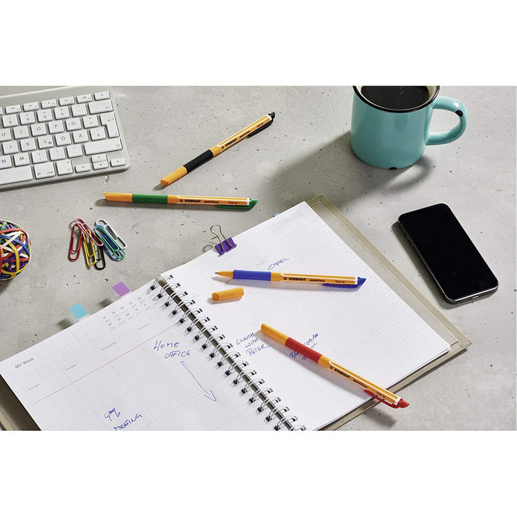 Roller cu gel Stabilo pointVisco, 4 culori / set Roller Stabilo